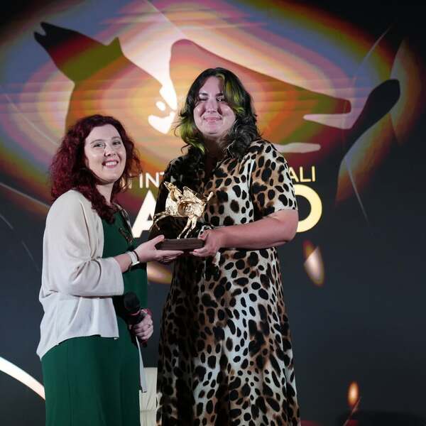 Premio Internazionali Flaiano d'Italianistica 'Luca Attanasio', Icc Los Angeles. Alessandra Balzani and Jaclyn Taylor