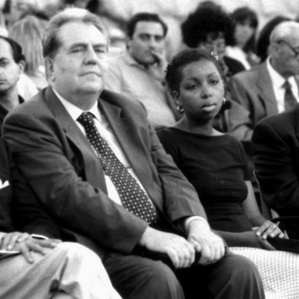 From left: Bruno Enrico Longhini, Giuseppe Pontiggia, Marie Ndiaye, Manuel Vàsquez Montalbàn