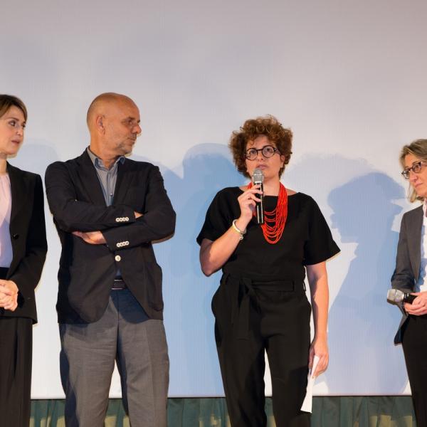 Inauguration of 45° Flaiano Film Festival with Riccardo Milani, Paola Cortellesi, Romina Remigio